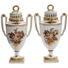 Pair of Late 18th Century Augustus Rex Vases