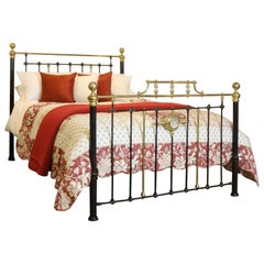 Decorative Brass and Iron Bed in Black MK121