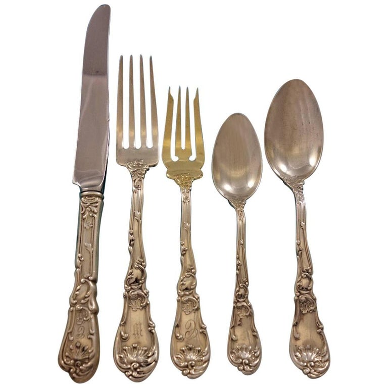 Hanover by Gorham Sterling Silver Flatware Set for 12 Service 63 pieces