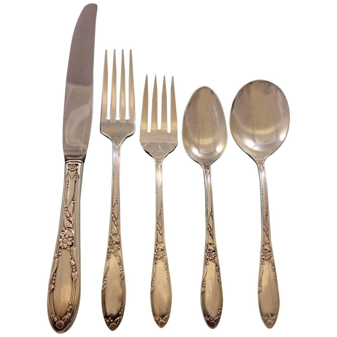 Virginian by Oneida Sterling Silver Flatware Set for 12 Service 64 Pieces