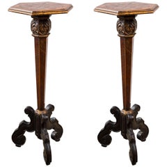 Pair of Late 17th Century Continental Candle Stands