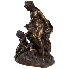 18th Century French Bronze, "Venus Educating Cupid"