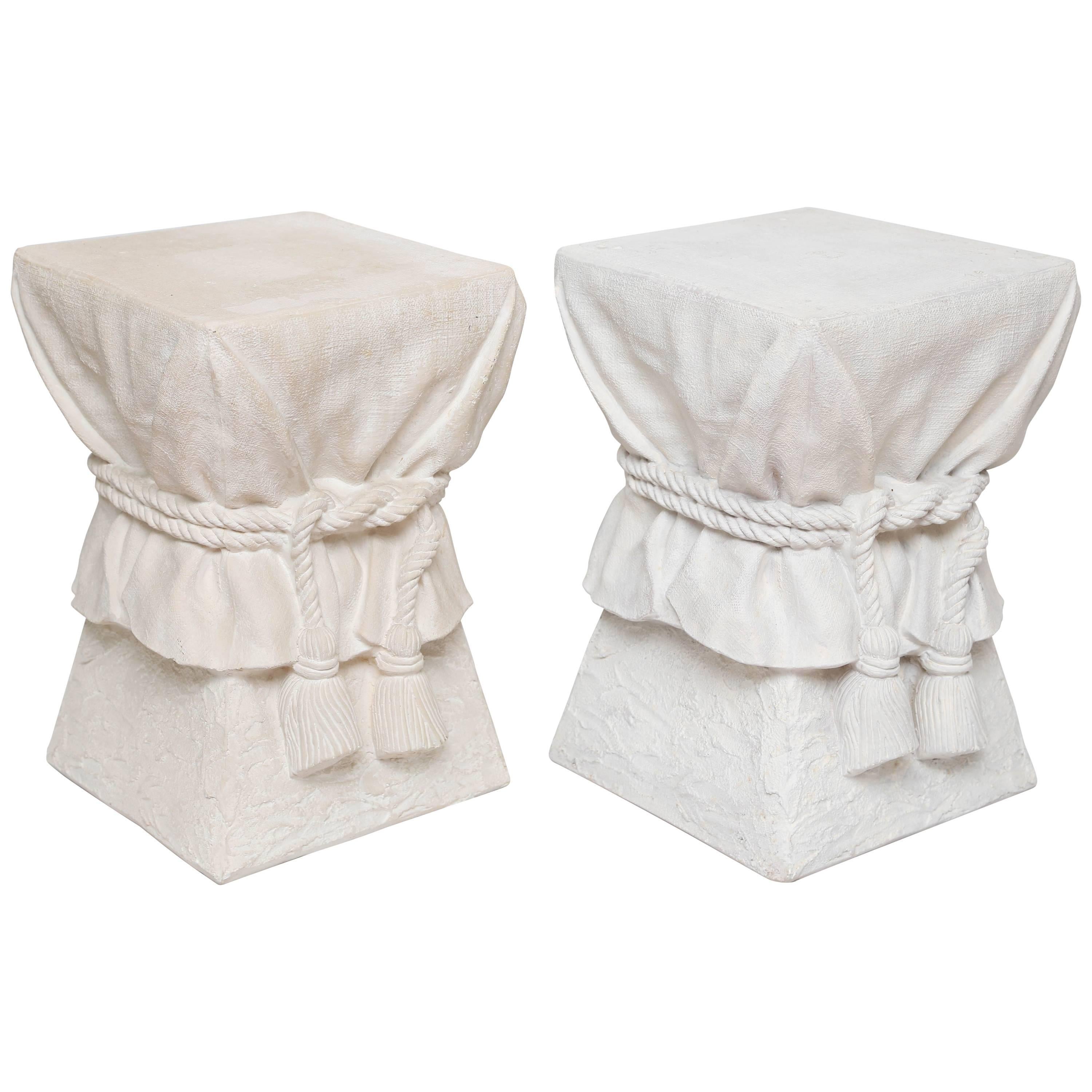 Pair of Tassel Side Tables in the Style of John Dickinson