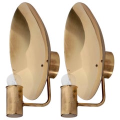Pair of Hans-Agne Jakobsson Wall Lamps in Brass