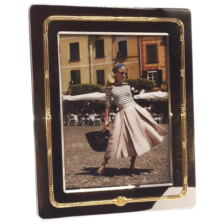 Silver and Gold Gucci Picture Frame, circa 1950