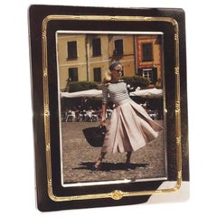 Vintage Silver and Gold Gucci Picture Frame, circa 1950