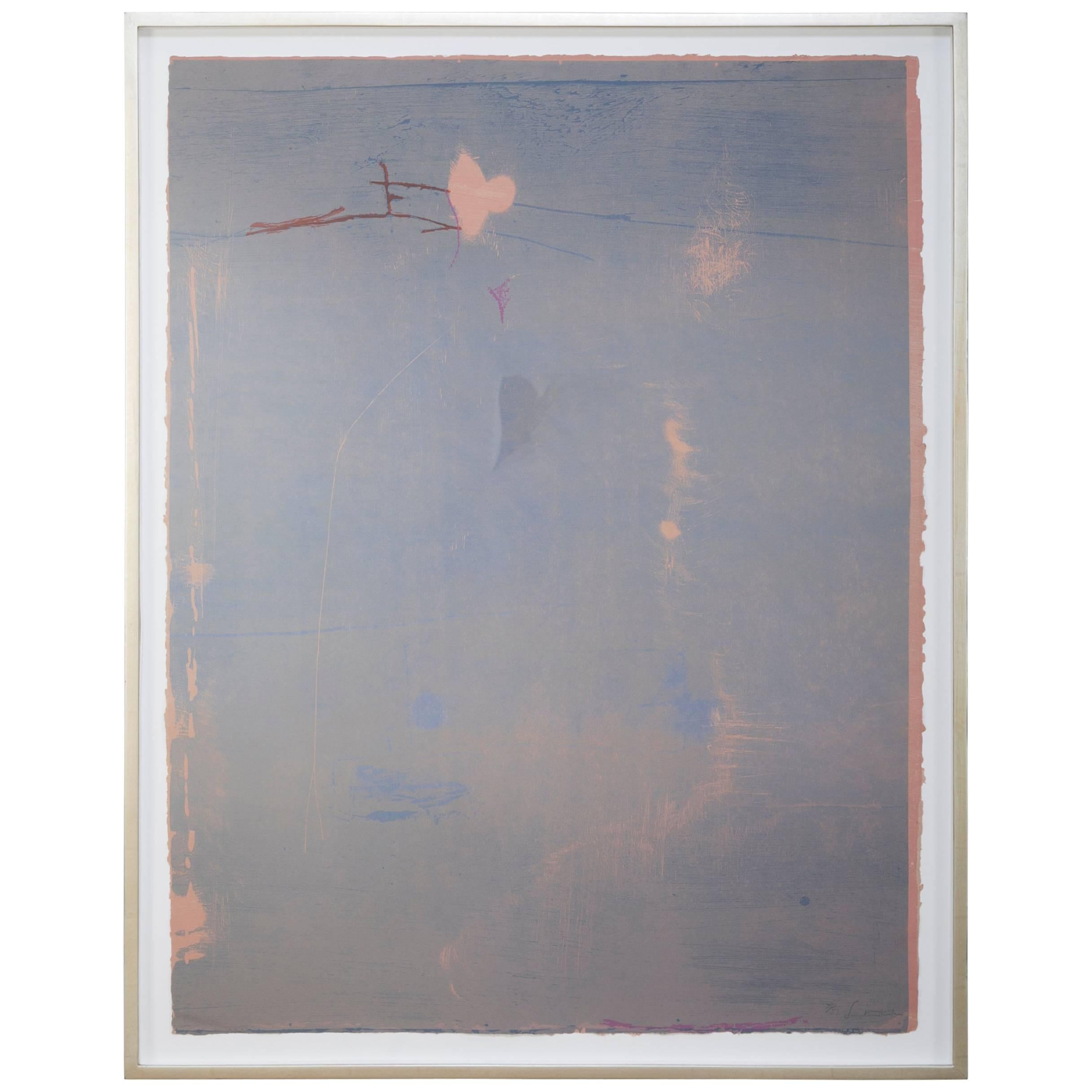 "Cameo" a Signed and Numbered Color Woodcut by Helen Frankenthaler