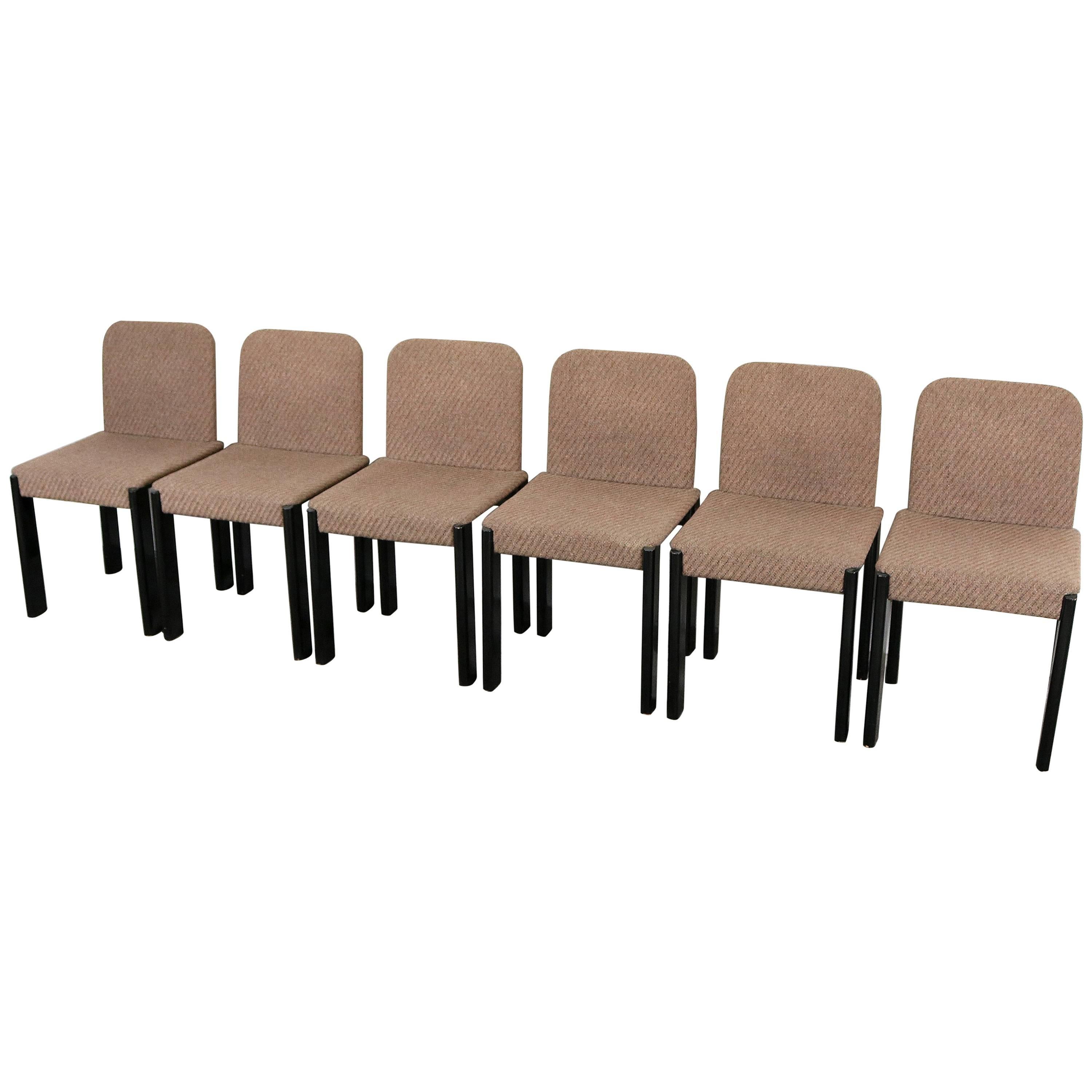 Six Dinning Chairs by Marco Zanuso For Sale
