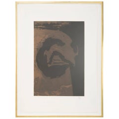 "Primal Sign V Copper"  Aquatint and Etching by Robert Motherwell