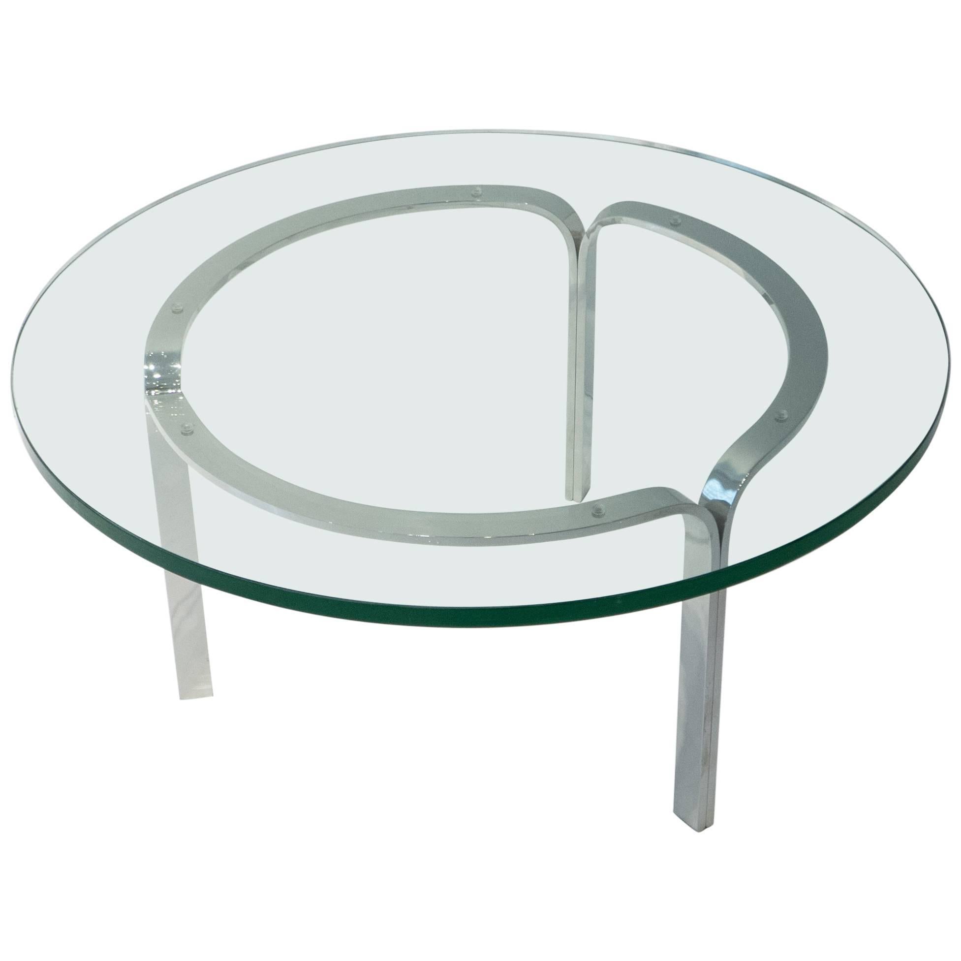 Nicos Zographos Ribbon Steel Cocktail Table