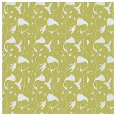 Porter Teleo Climbing Vine Green and Blue Contemporary Wallpaper Two Roll Set