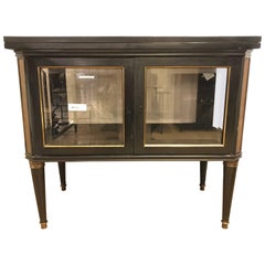 Hollywood Regency Maison Jansen Bronze-Mounted Vitrine Server