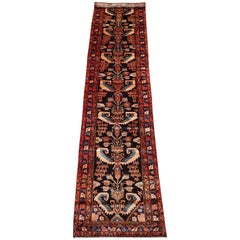 Vintage Unusual Persian Malayer Runner, circa 1940