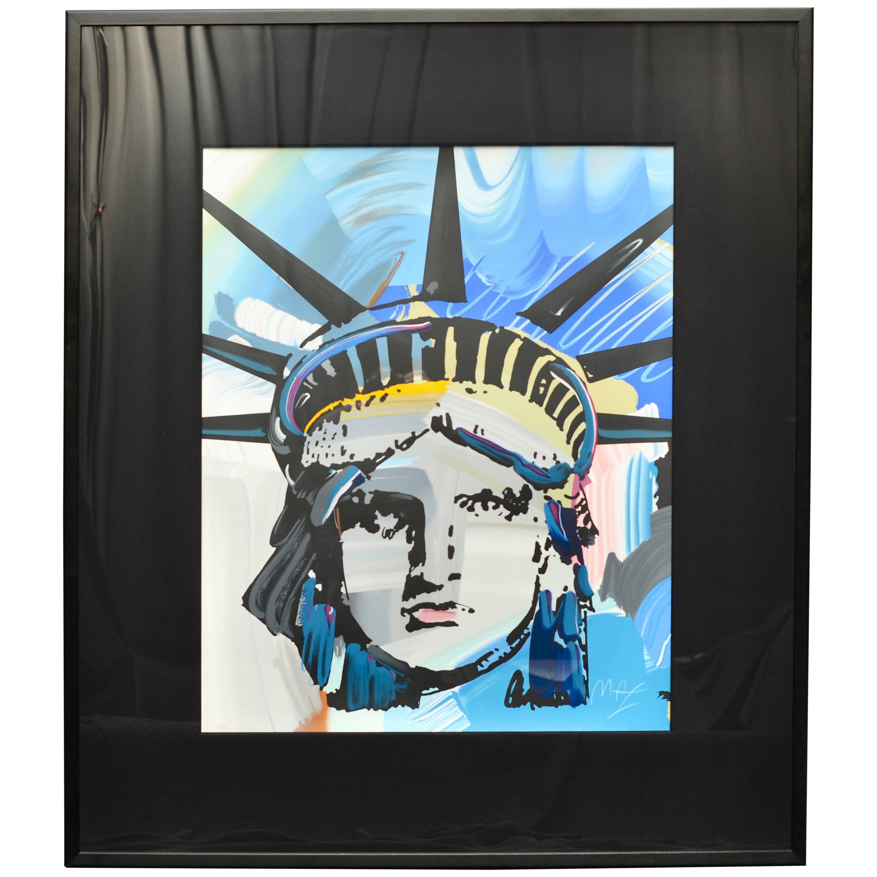 Large Original Peter Max Liberty