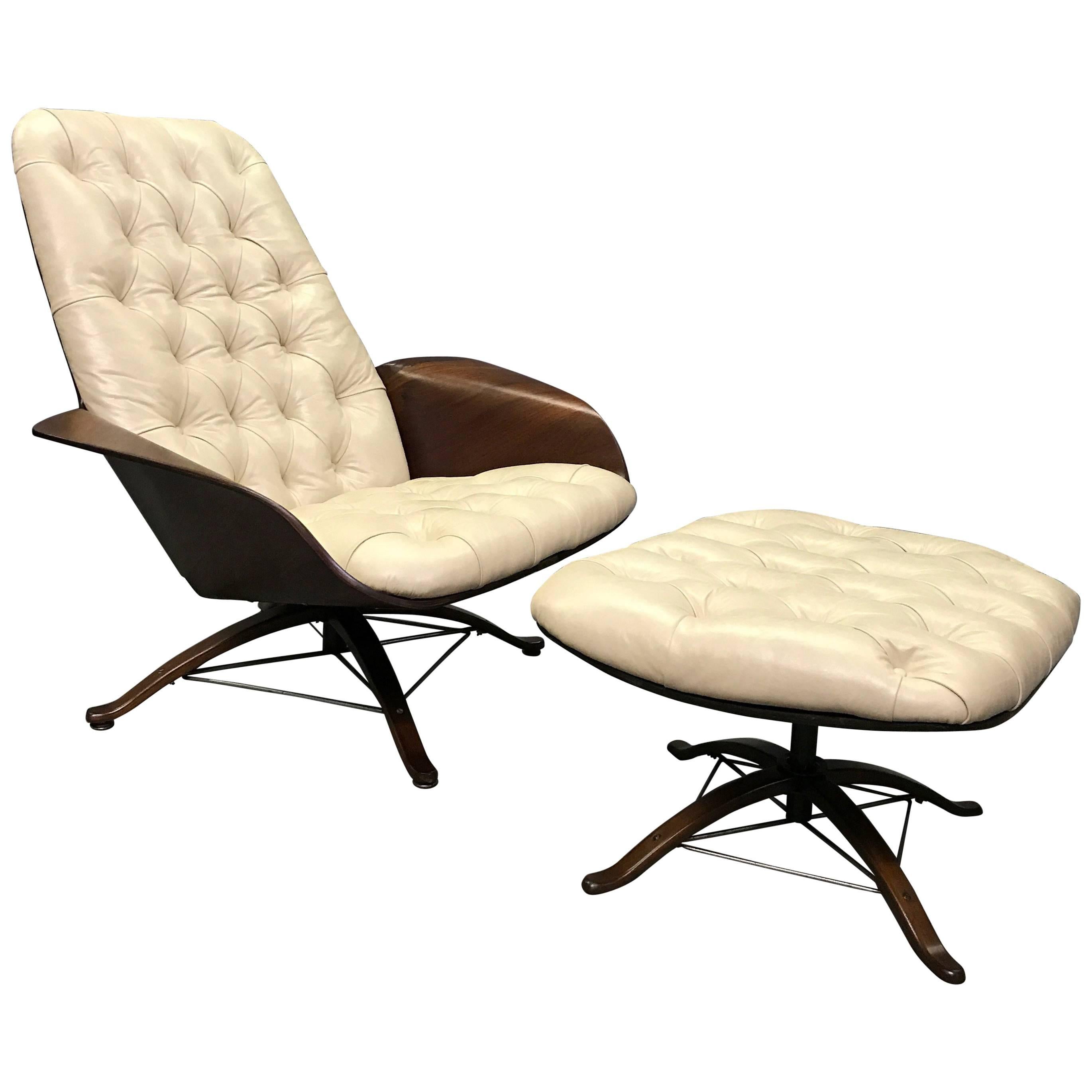 Mr. Chair Lounge Chair and Ottoman by George Mulhauser for Plycraft
