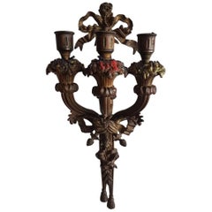 Louis Seize Style Candle Wall Applique from the Second Half of the 19th Century