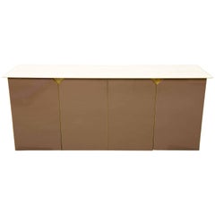 Belgochrom Credenza with Travertine Top