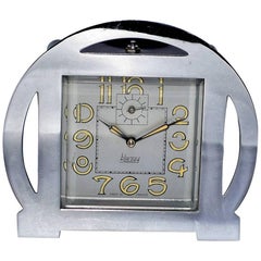 1930s Art Deco Blangy Chrome Clock