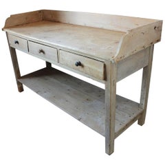 Antique French Bakery Work Table