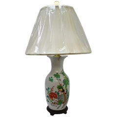 Lampe de bureau à vase en porcelaine chinoise