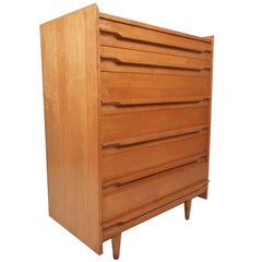 Mid-Century Modern Highboy-Kleiderkommode von Crawford Furniture