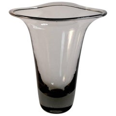 Vickie Lindstrand for Kosta Smoked Glass Vase