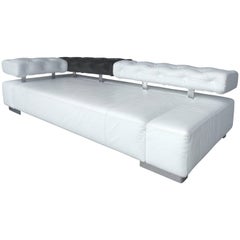 Brühl / Bruehl of Germany Adjustable "Sunrise Two" Fine Leather Sofa / Daybed