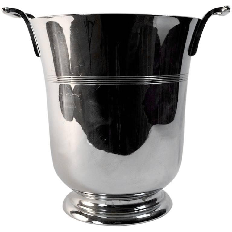 Art Deco Chrome Champagne Ice Bucket by Farberware at 1stDibs