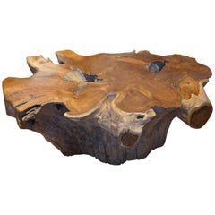 Andrianna Shamaris Natural Teak Wood Coffee Table or Side Table