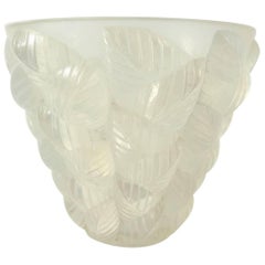 René Lalique Opalescent Vase "Moissac"