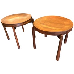 Jens H.Quistgaard Beautiful Pair of Side Tables for Richard Nissen, circa 1960