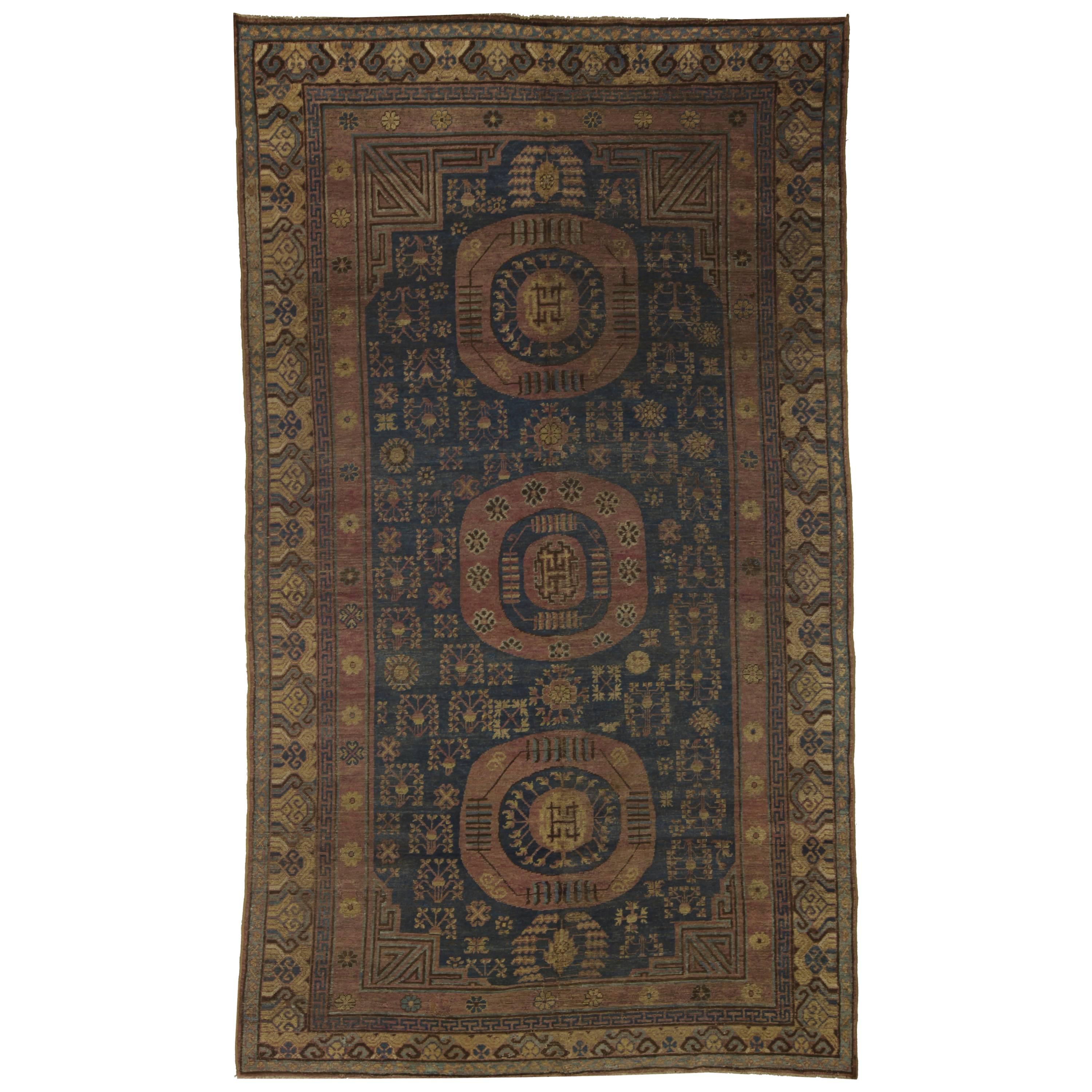 Vintage Samarkand 'Khotan' Teppich im Angebot
