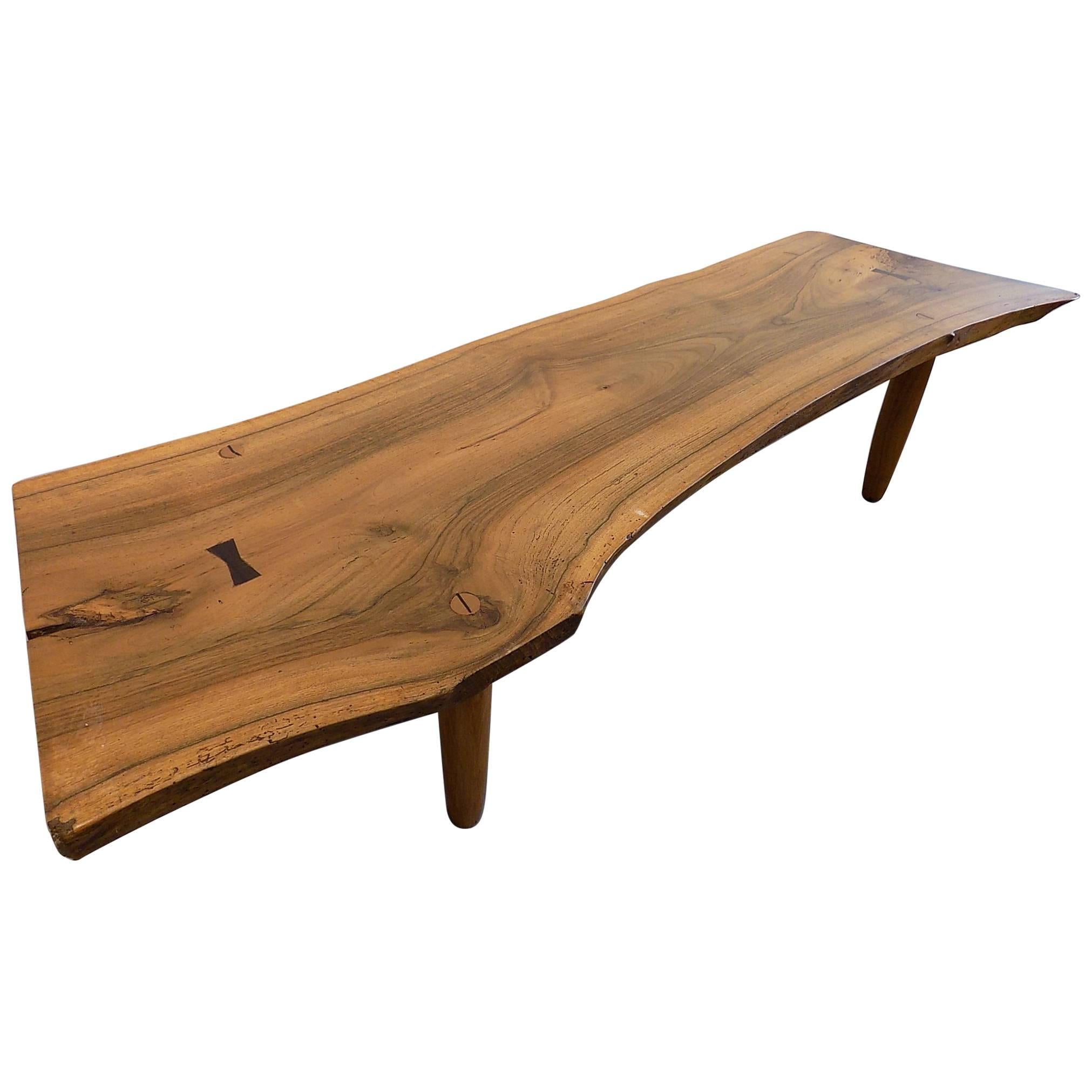 Beautiful Trunck Bench in the Taste of Nakashima, circa 1960