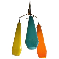 Beautiful Stillovo Pendant, Murano Glass, circa 1960