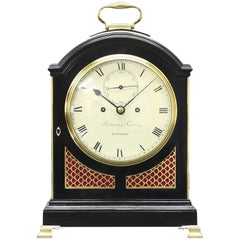 Antique Japanned George III-Period Precision Bracket Clock by Parkinson & Frodsham