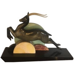 Art Deco Spelter Sculpture by "I Rochard"