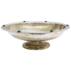 19th Century French Empire-Style Silver Plated Center Bowl