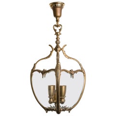 Bronze and Glass French Lantern