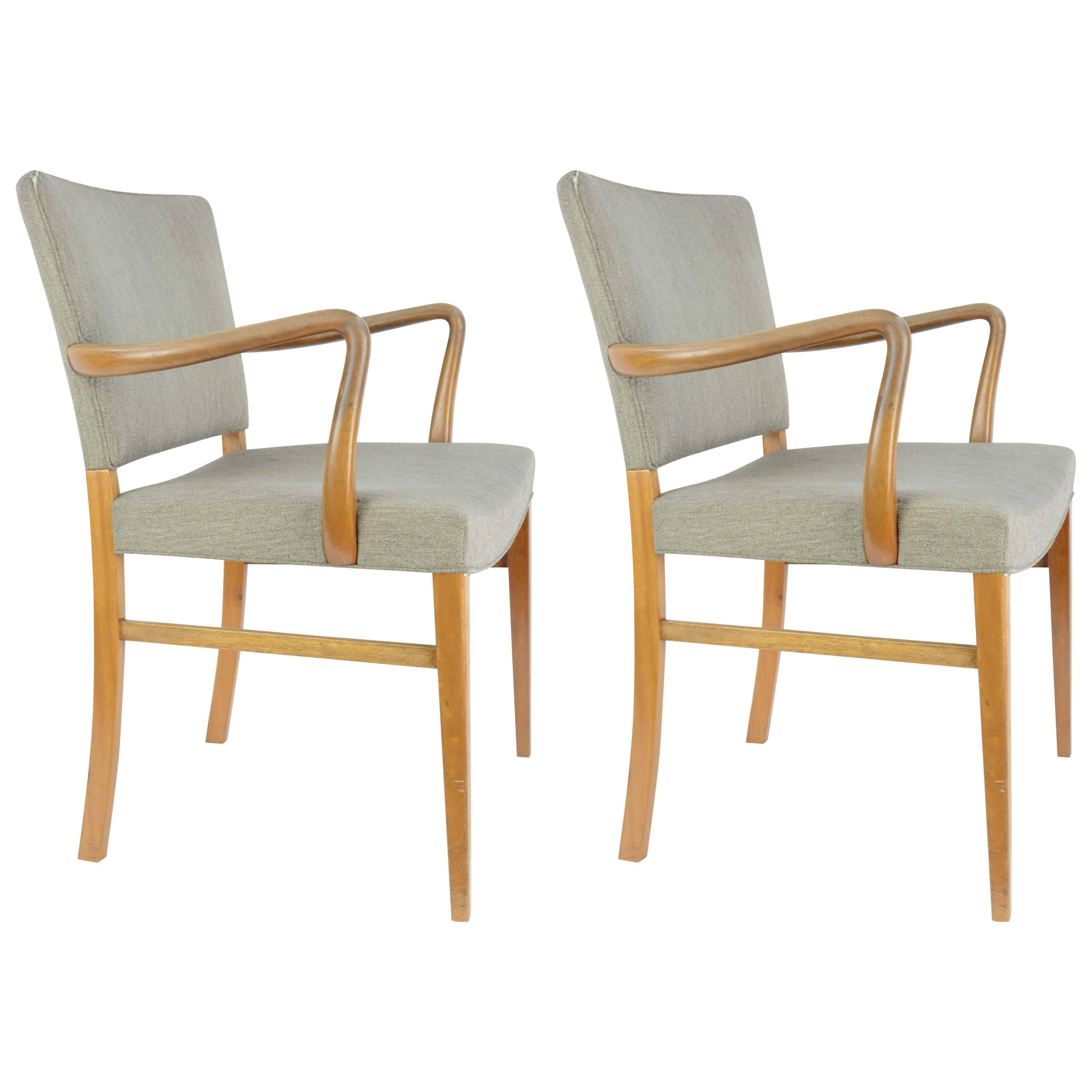 Pair of Armchairs by Ole Wanscher for A. J. Iversen
