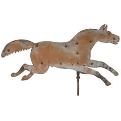 Antique Running Horse Sheet Metal Weathervane