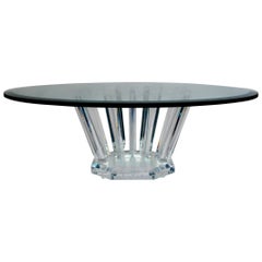 Lucite Coffee Table by Jeffrey Bigelow, circa 1970s