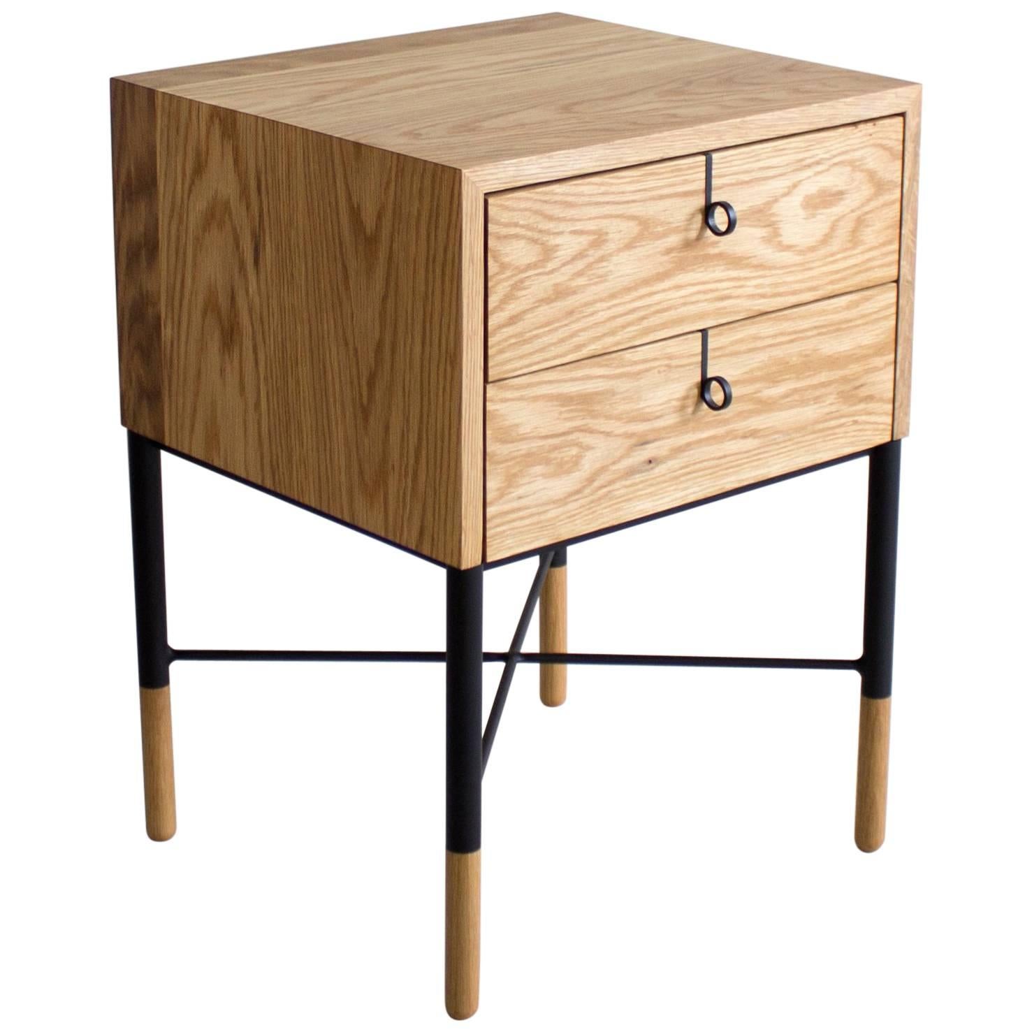 Phillip Two-Drawer Nightstand , Bed Side Table and End Table 