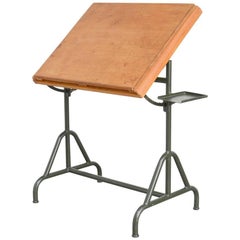 Vintage Old Industrial Drafting Table of the 1940s