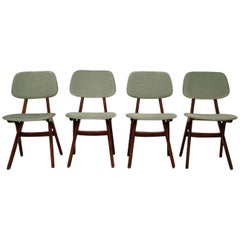 Louis Van Teeffelen for Webe Dining Chairs the Netherlands, 1964 Set of Four