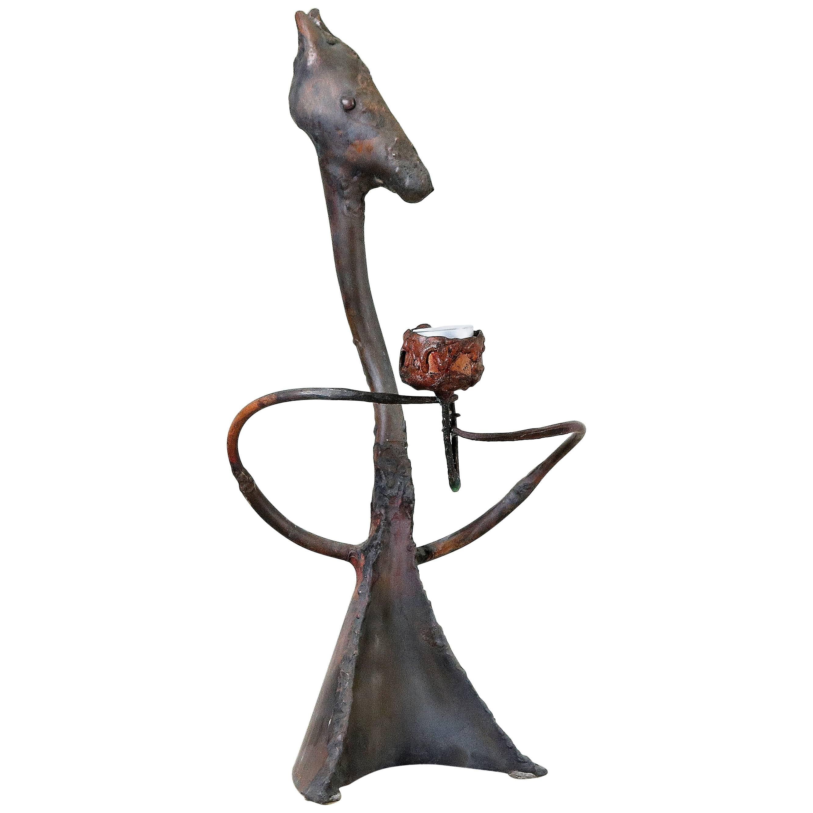 Copper Sculpture by Luc Lapere For Sale