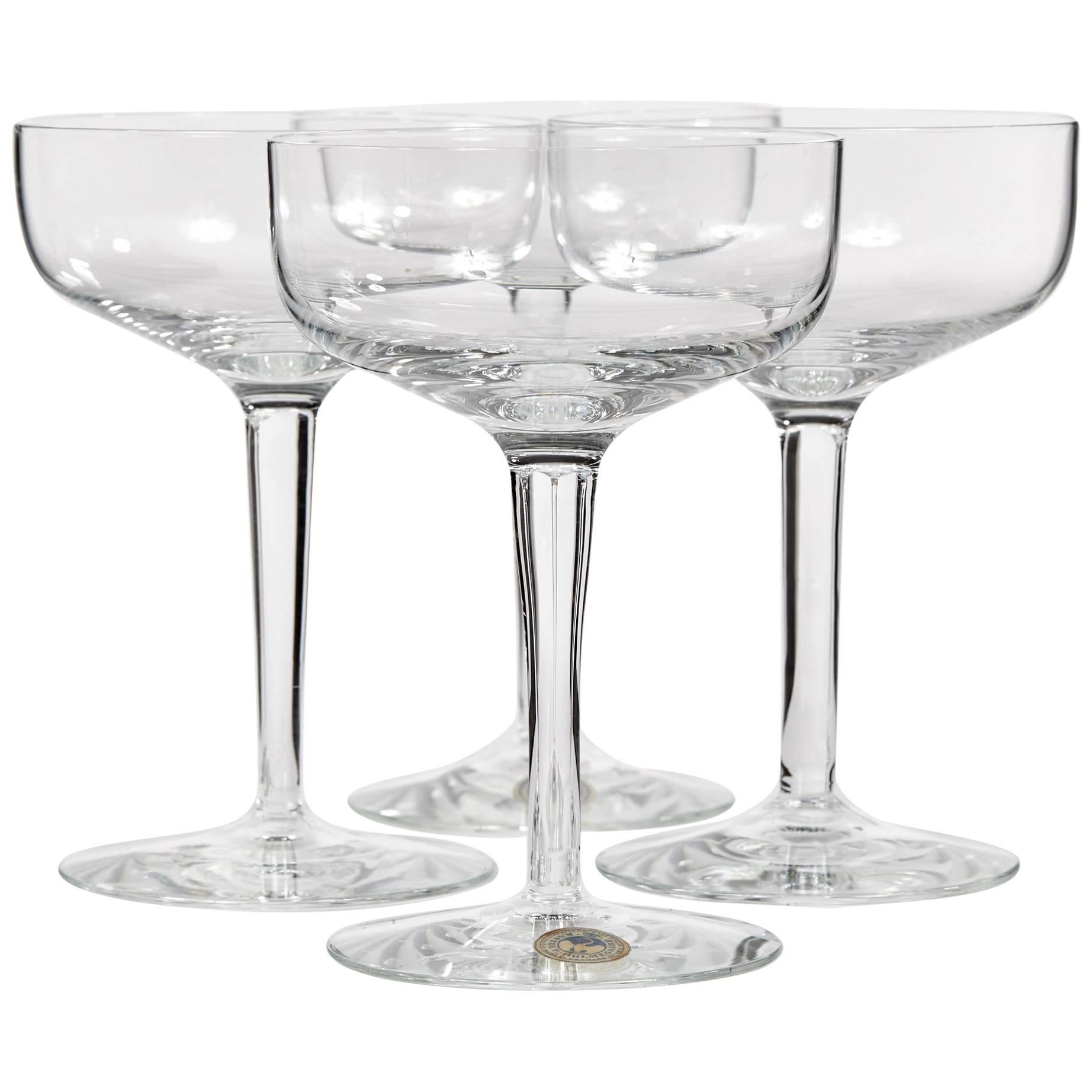Holmegaard Denmark Glass Coupes, 1960s