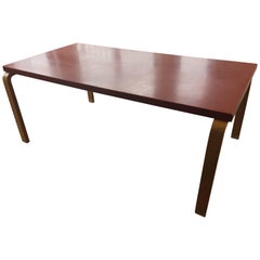 Alva Alato Table Red Lacquer Table Top, 1930