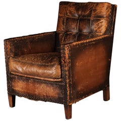 Late 19th-Early 20th Century Italian Lounge, Club Chair