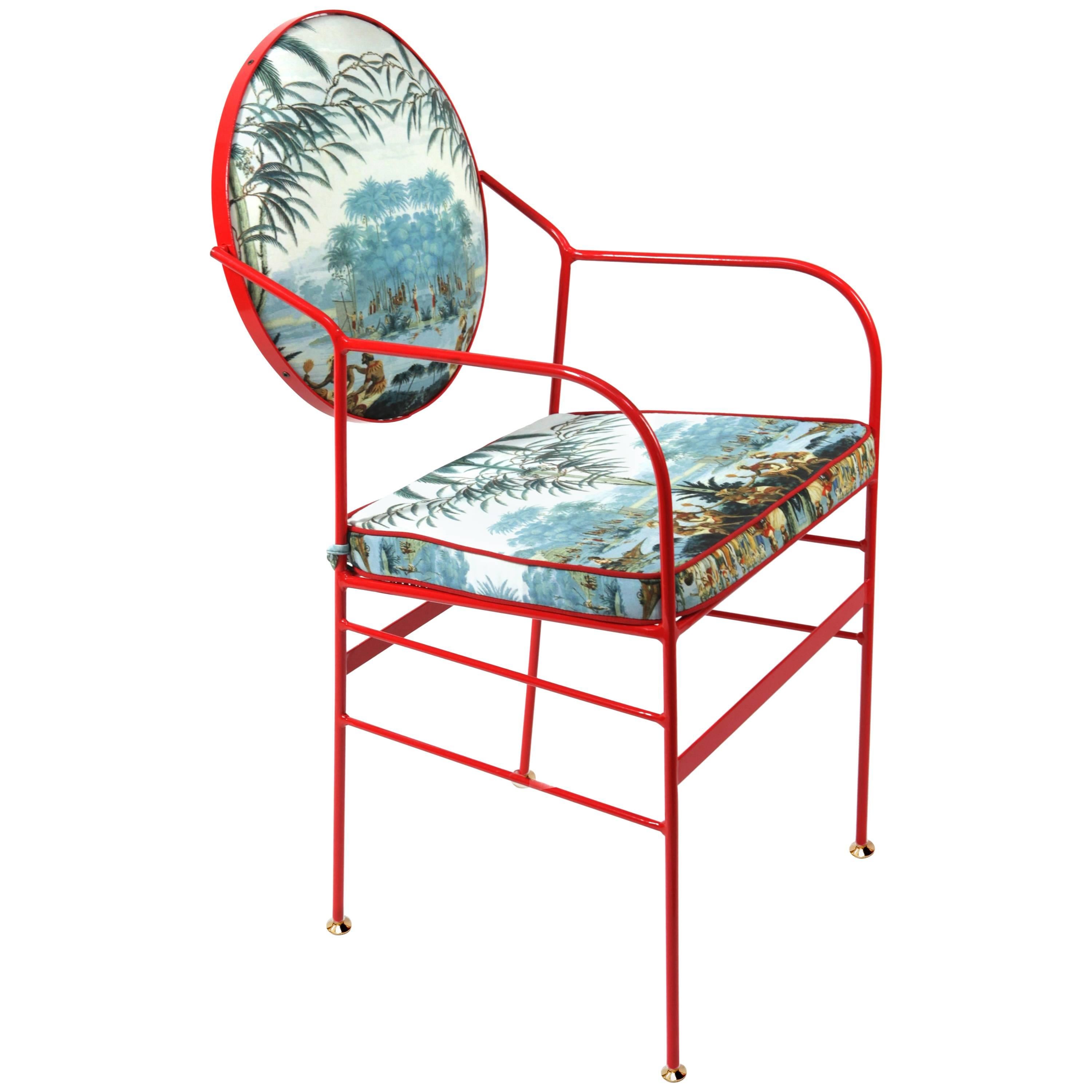 Luigina Red Escapes Chair by Sotow, Made in Italy