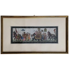 20th Century Miniature Indian Scene Painting